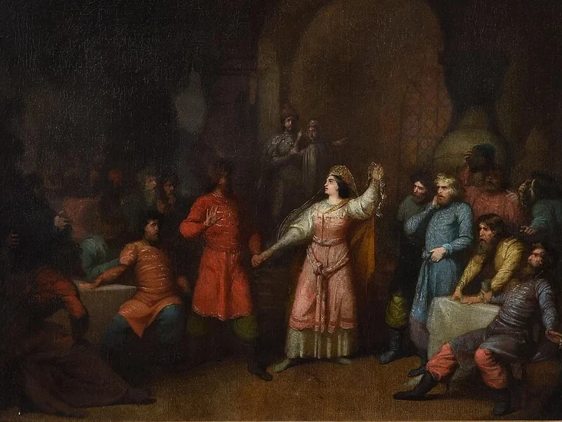 1837-Bogdan Wenig - Sofia di Lituania alle nozze di Vasilij II di Mosca, 1861